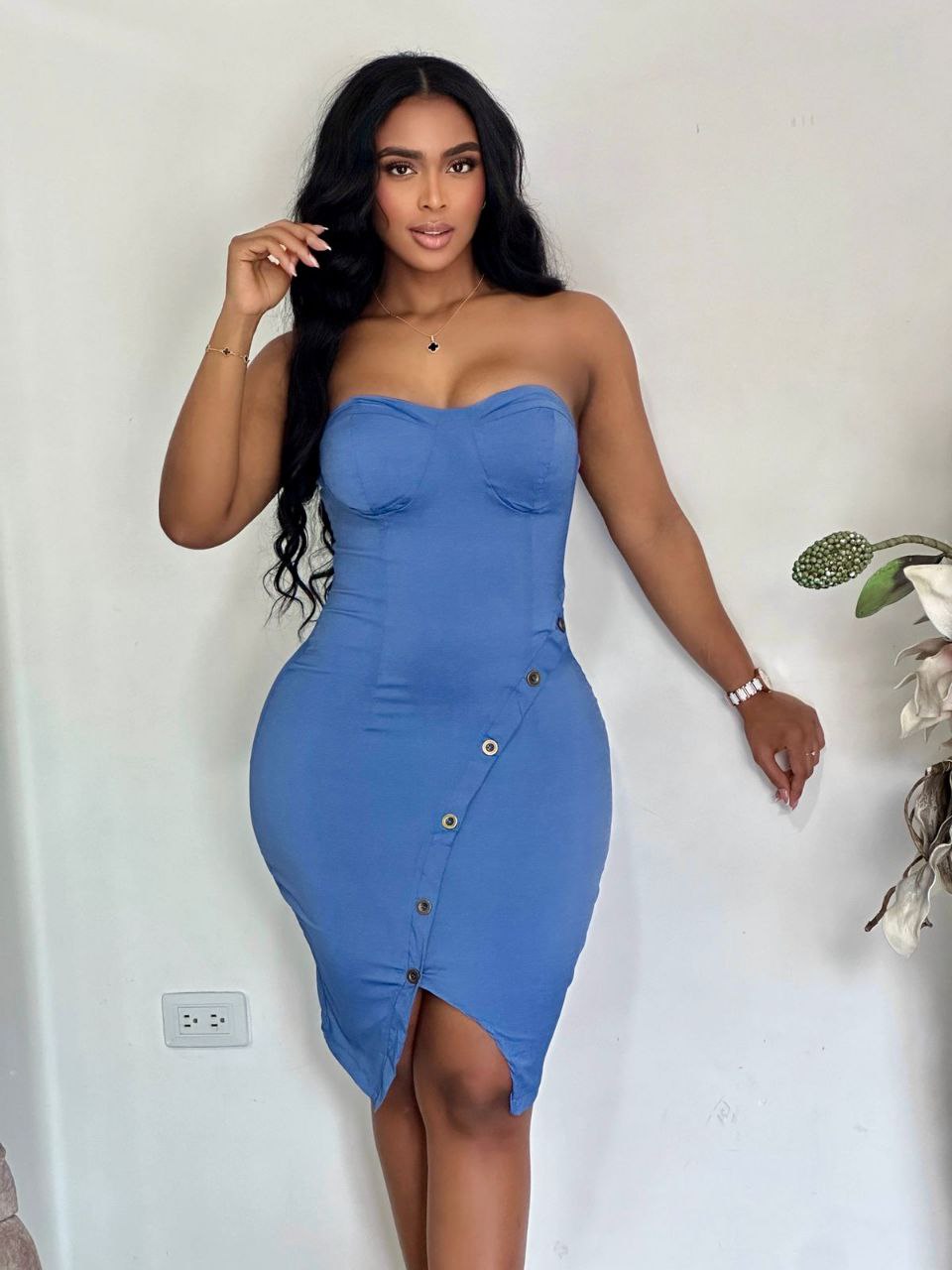 VESTIDO EN CHAMBRAY - D133