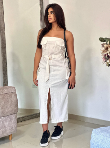 VESTIDO CARGO DRILL LIVIANO - 0116